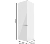 Frigorifico Bolero CoolMarket Combi 356 White Glass D Cecotec