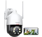 Cámara de seguridad IP DEKCO DC5L 2K QHD WiFi Visión Nocturna a color Google Assistant/Alexa Blanco