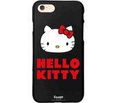 Funda original compatible con Iphone 7-8-SE 2020 - SE 3(2022) Negro con un diseño de Hello Kitty Logo