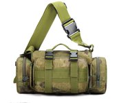 Bolso bandolera 3P de camuflaje para exteriores, bolso de mano estilo militar para aficionados al deporte, bolso táctico de un solo hombro, mochila para cámara