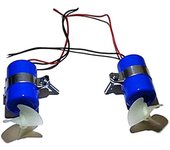 1 Pair RC Jet Boat Underwater Motor Thruster 7.4V 16800RPM CW CCW 3-Blades Propeller For DIY -ROV R