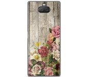 Tumundosmartphone Funda Gel Tpu para Sony Xperia 10 Plus diseño Madera 08 Dibujos