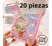 20Pcs Scenes New Cartoon Landscape Sticker Book Wholesale 3D DIY Pocket Cabin Scene Stickers Gift for Kid Child