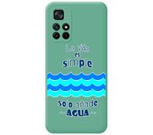 Funda Silicona Líquida Verde para Xiaomi Redmi Note 11s 5G diseño Agua Dibujos