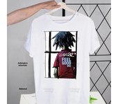 Gorillaz Modern Music Band Cartoon Men's Tshirt Cute Printing Shirt Mens Fashion T-Shirt For Men Casual Tops Short Sleeve
