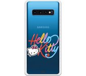 Funda original compatible con Samsung Galaxy S10 Plus - Hello Kitty Caligrafica