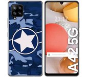 Tumundosmartphone Funda Gel Tpu para Samsung Galaxy A42 5G diseño Camuflaje 03 Dibujos
