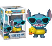 FUNKO POP! LILO Y STITCH – STITCH EN FLOTADOR, 86277, Nº1565, PRODUCTO CON LICENCIA OFICIAL