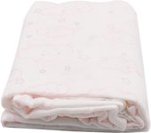 Muselinas 100% Algodón 120 * 120CM Bebe Recien Nacido Mantas Envolventes,Sirve como Mantita para Bebe en Carrito, Cuna, Cambiador.Arrullo para Bebe Dina Rosa y Azul,Osito Rosa y Azul,Nube Rosa y Azul