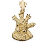 Inmaculada Romero Colgante Cristo Gran Poder Sevilla 18k Oro | 27mm | Silueta Tallada
