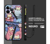 Cartoon Pokemon Phone Case for Apple iPhone 13 Pro 15 Plus XR 12 Mini 11 SE 14ProMax XS Max 8 7 Square Liquid Cover