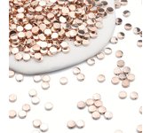 6MM 200Pcs CCB Rose Gold/Silver Plated Oblate Loose Beads Spacer For Diy Bracelet Necklace  Jewelry Making Accessori
