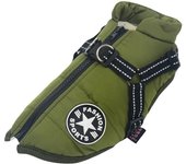 Chaqueta Para Perro With Harnés Impermeable Y Cálida Para Invierno Adecuada Para Pequeños Y Grandes Bastones Chihuahua Bulldog Francés Ropa De Perro