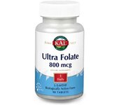 Solaray Kal Ultra Folate 800 Mcg 90 Comprimidos (95593).