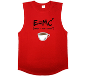 Sports Tank Tops E=MC Energy = Milk X Coffee Printed Cotton Gym Clothing Fitness Vest Bodybuilding Sleeveless Muscle Tanktop