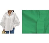 Casual Shirts Women Lantern Sleeve Lapel Blusas 2025 Summer Korean Simple Solid Color Office Ladies Style Blouse