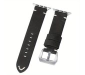 Correa de Reloj de Cuero de Vaca Hecha a Mano para Apple Watch Band Ultra2 49mm 44mm 45mm Pulsera de Cuero Sintético para iWatch 8 9 7 6 5 4 SE 40mm 41mm 38mm Pulsera Masculina Más Gruesa