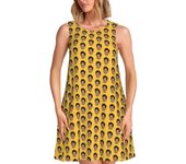 Custom Cool Singer H- Album S-Styles Women's Sleeveless Sundress Casual Pockets For Travel Beach Dress
