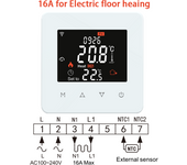 WiFi Smart Electric Floor Heating Thermostat Tuya Home Water/Gas Boiler Temperature Remote Controller Work With Google/Alexa