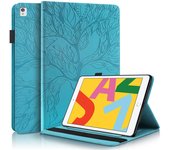 For iPad 9th 8th 7th Generation Case Tree Embossed Wallet Cover For iPad 10 2 inch 2021 2020 2019 Pro 10 5 inch Tablet Case
