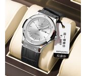 Reloj de hombre nuevo waterproof lujo casual reloj de cuarzo