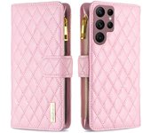 Funda de cuero con tapa y cordón para teléfono, carcasa con cremallera para Samsung Galaxy S23, S22 Ultra, S21 FE, S20 Plus, A13