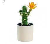 Mini bonsái Premium Cactus en maceta adornos plantas artificiales ligeras