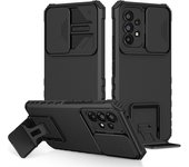 Lujo Funda de lente de Cámara de tapa deslizante Carcasa Galaxy A73, A53, A33, A23, A72, A52, A32, Cáscara protectora
