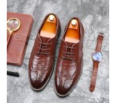 Nuevos Zapatos De Hombre Brock Para Hombre, Zapatos De Cuero Casuales De Negocios