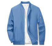 MAGCOMSEN Bomber Jacket for Men Casual Sportswear Lightweight Windbreaker Baseball Jacket with Zipper Pockets