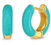 Fashion women's turquoise pendant earrings, simple mini perforations, jewelry accessories, 2025 trend, new