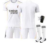 Real Madrid 2025/26 Official Replica Home Jersey Set -  For Adult/kids - With Shirts + shorts + socks + pad