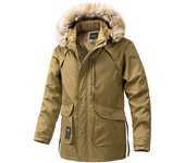 Men's mid to long thick loose wool coat for warmth, solid detachable hat jacket, winter fashion, new