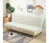 Funda de sofá cama sin brazos, funda de sofá sin reposabrazos, funda de futón plegable elástica a prueba de polvo, Fundas extraíbles elásticas para sofá