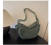 Casual Mesh Hollow Totes Bag Waterproof Beach Fitness Shoulder Bag Large Capacity Swim Storage Washbag Men Women