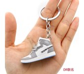 3D Mini 3D Sports Shoes Keychain Basketball Shoes Keychain Finger Skateboard Accessories Men's and Women's Trendy Pendant