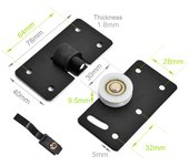 Buffer Train Roller Kit Furniture Accessories Door Rollers Sliding Door Wheel Hanging Wheel Cabinet Nylon Pulley