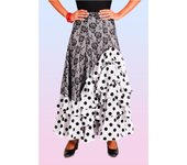 Falda Flamenca de Encaje con 5 Volantes en Cascada - Ideal para Espectáculos