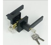 Internal Door Door Handle Lock Bathroom Bedroom Door with Lock Door Lock Handles Set Aluminum Alloy Cylinder/Latch