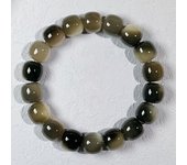 Natural bodhi bracelet Mojiang smoke shadow single circle bodhi root bracelet around the finger soft plate string Buddha beads