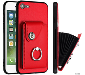 Carcasa Antideslizante De Moda Para Apple iPhone 7 8 Se2 Se3 Plus Carcasa De Teléfono Móvil Con Anillo De Tarjeta Simple
