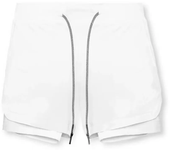 Pantalones cortos de gimnasio 2 en 1 para hombre, ropa deportiva de gran tamaño para correr, entrenamiento, baloncesto, Jogging,