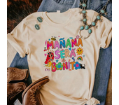 Tomorrow Will Be Nice Karol g Tee women anime funny top girl manga streetwear comic clothing