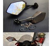 For Yamaha YZF R1 R6 R25 R125 R3 R1S R1M FZ6R Mirrors Motorcycle Scooter Rear View Mirror Carbon Look