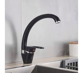 Grifo de cocina para baño Blanco, Grifos Contemporáneos de one command, grifos fríos y Calientes, color beige con punto