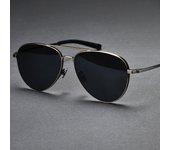 Gafas de sapo piloto retro gafas de sol polarizadas de doble haz gafas de sol beta de titanio para hombre protección UV de cara grande también gafas de conducción