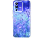 Silicone Case For Vivo V23 5G Phone Case Clear Soft TPU Cute Cat Flowers Capa Shell On Vivo V 23 V23 Pro V2130 Silicone Cases