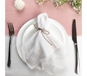 Set of 6  Terracotta Sewing Cloth Napkins Cotton Factory Wholesale Fabric Serviette Gauze Table Towels Wedding Decoration Easter