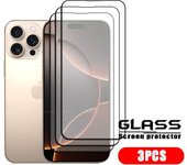4pcs For iPhone 16 Pro Max Glass iPhone 16 15 14 13 Pro Max Tempered Glass Full Cover Glue 9H Screen Protector iPhone 16 Pro Max