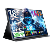 UPERFECT 144Hz 2K Portable Gaming Monitor 18" 1600P 300Nit 100% DCI-P3 HDR Computer Monitor for Laptop PC Extended Screen Xbox